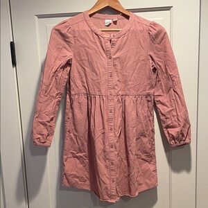 GAP Blush Button-Front Kids Dress